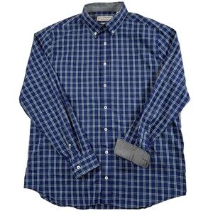 Nick Graham Everywhere Men’s XL Stretch Modern Fit Button Long Sleeve Shirt Blue